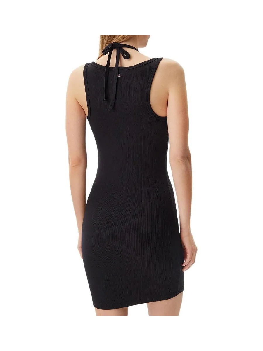 Robe Noire Femme Tommy Hilfiger Detail 3
