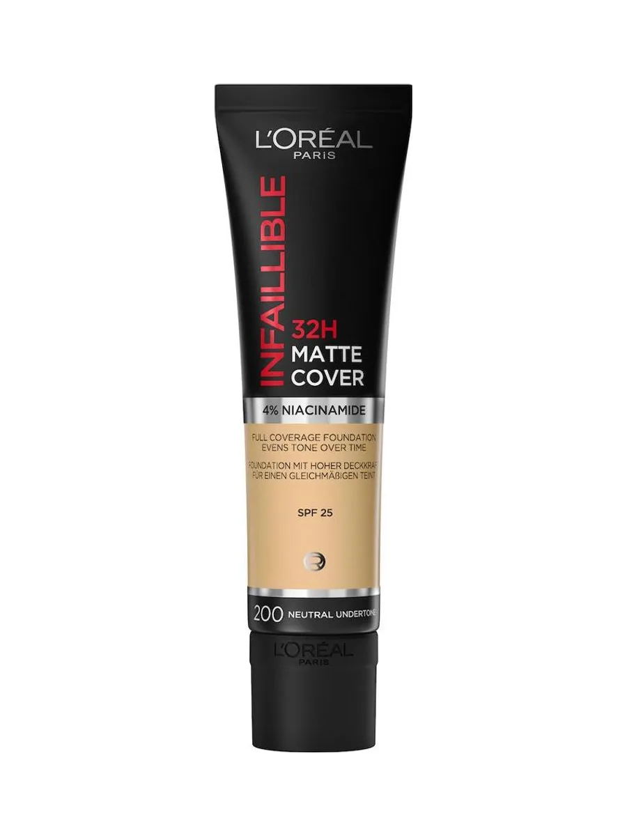 Fond de teint L'Oréal Paris Infaillible Matte Cover 200 Neutre 2