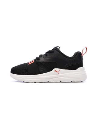 Baskets Noires/Blanches/Fushia Fille Puma Soft Wired 2 1