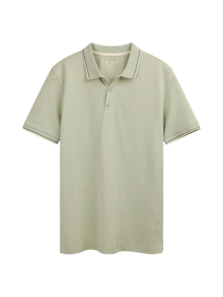 Polo Vert Pale Homme Teddy Smith Pasian 2 2