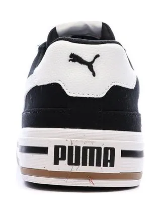 Baskets Blanches/Noires Femme Puma Court Classic 3