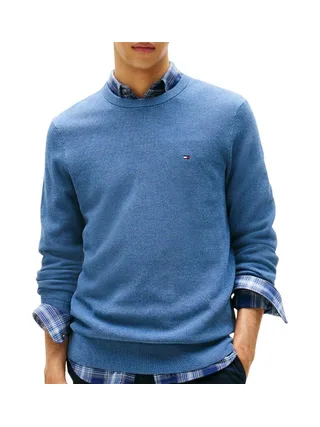 Pull Bleu foncé Homme Tommy Hilfiger Structure 1
