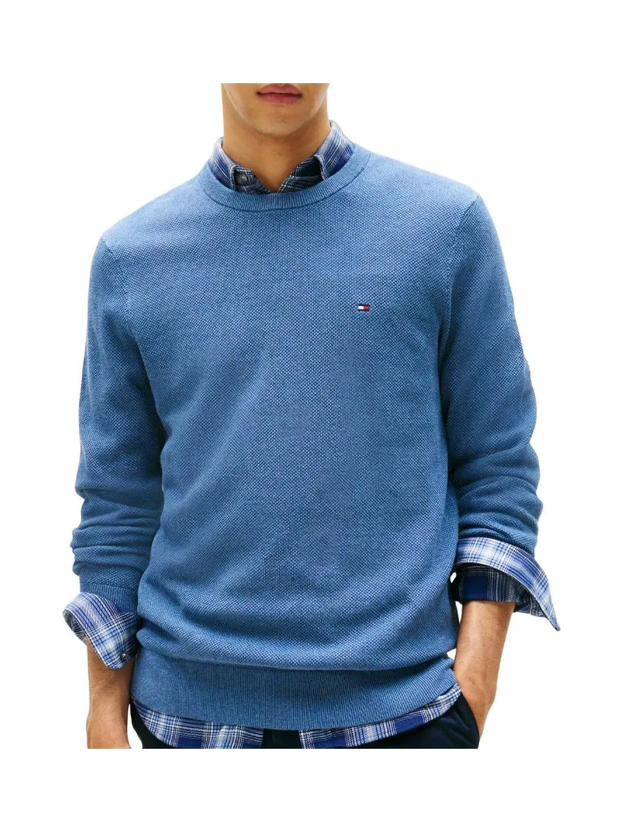 Pull Bleu foncé Homme Tommy Hilfiger Structure 2