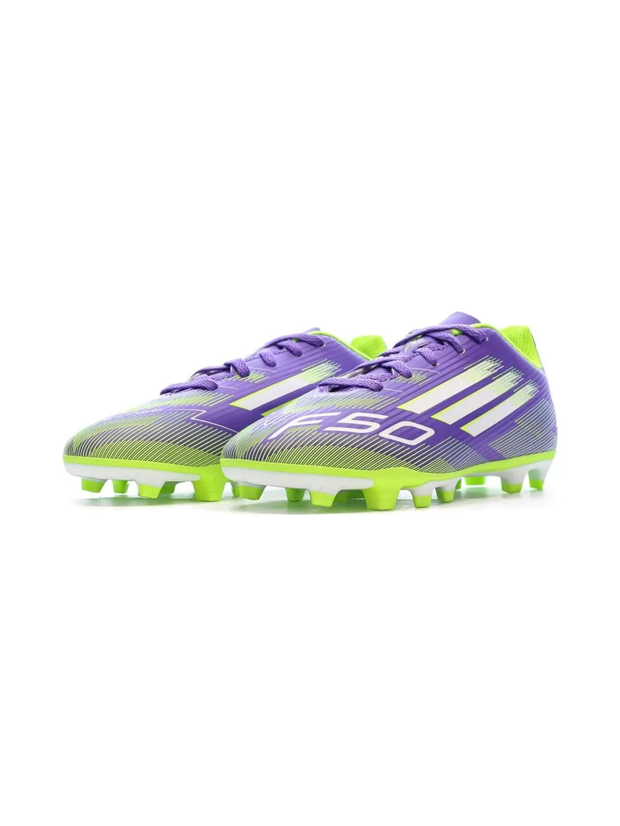 Chaussures de Foot Violet/Jaune Junior Adidas F50 Club FG/MG 6