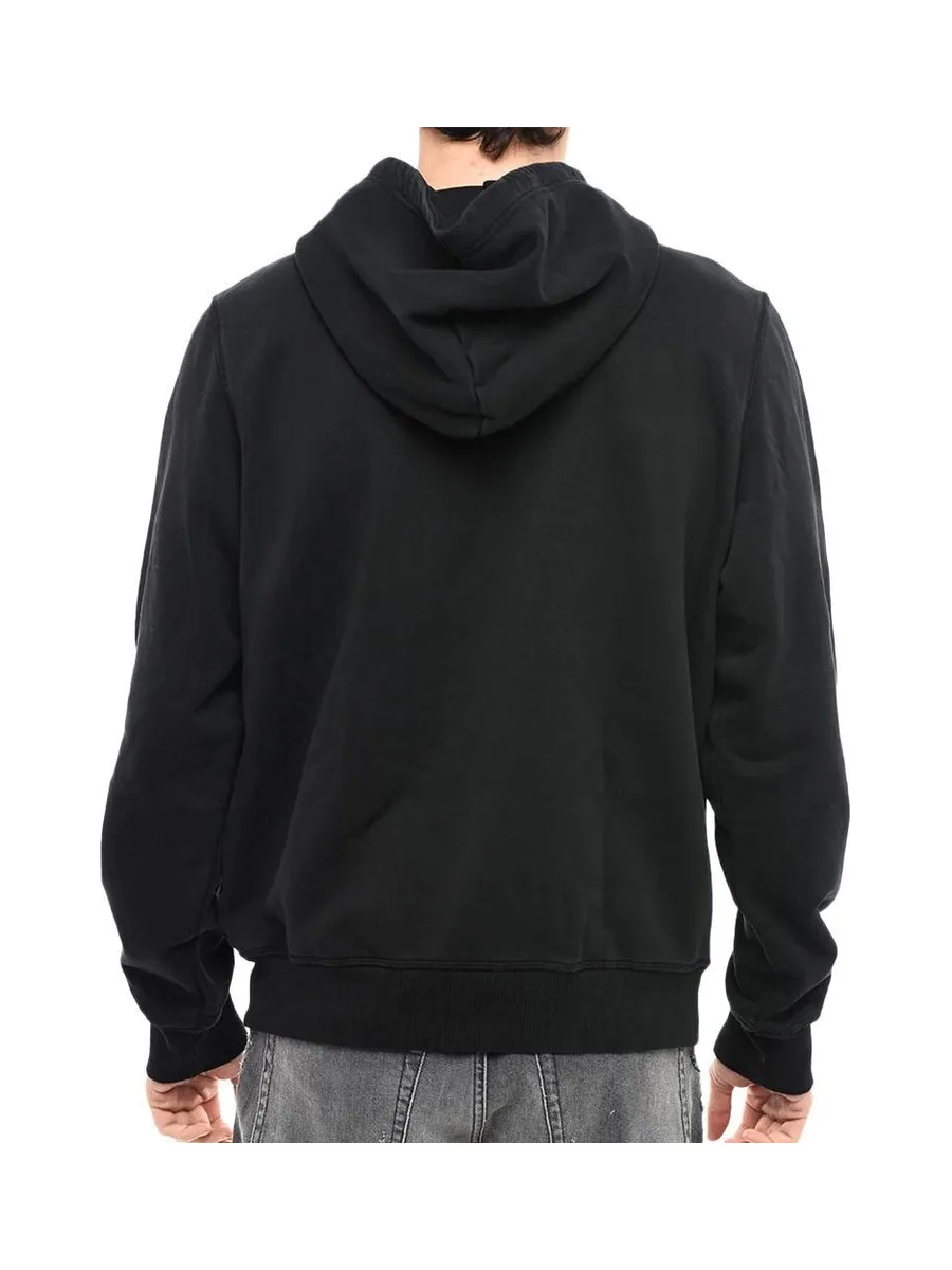 Sweat Noir/Rouge Homme Diesel Felpa 3