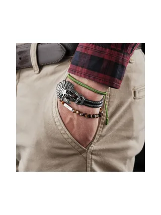 Bracelet Vaugirard marron - pierres naturelles 2