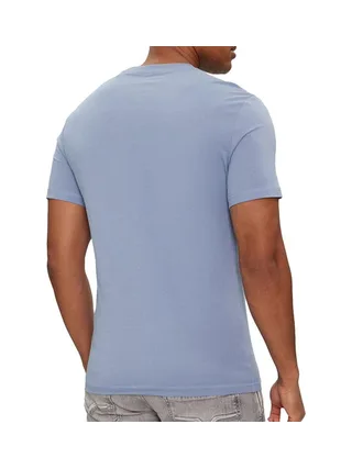 T-shirt Bleu Clair Homme Guess Aidy 2