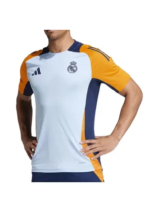 Real Madrid Maillot Training Bleu/Orange Homme Adidas 24/25 1