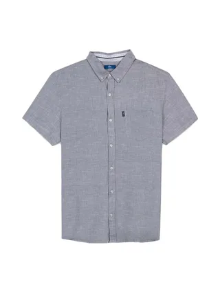 Chemise Bleu chiné Homme TBS CALEL 1