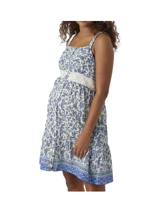 Robe Bleu Femme Vero Moda Maternity Short 1