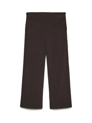 Pantalon en Velours Marron Foncé Femme Vero Moda Melly 1