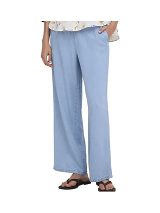 Pantalon Bleu Femme JDY Mira Mw Wide String 1