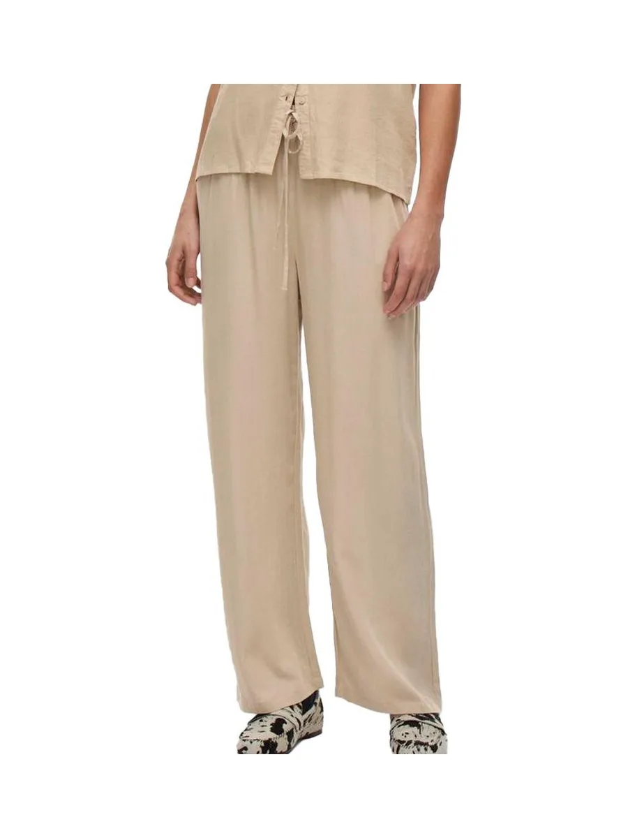Pantalon fluide Beige Femme Vila Pricil 2