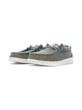 Chaussures Grise/Bleu Garçon Hey Dude Wally Youth 6
