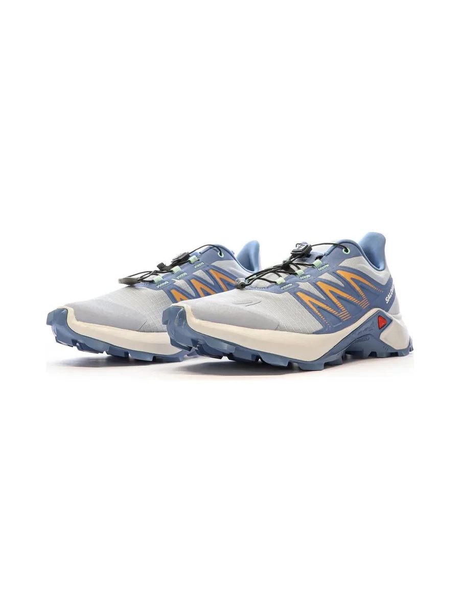 Chaussures de trail Bleu/Beige Femme Salomon Sagacross W 6