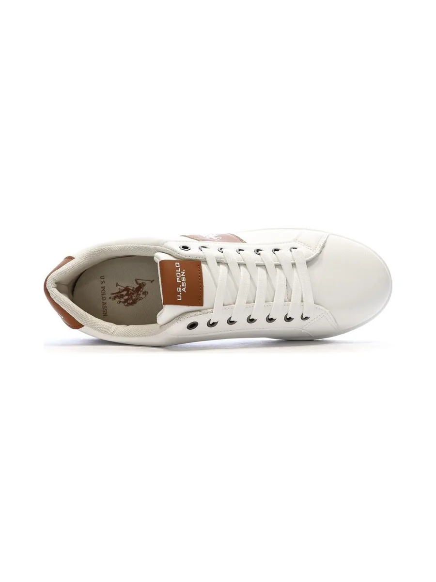 Baskets Blanches/Camel Homme US Polo ASSN High-top 5