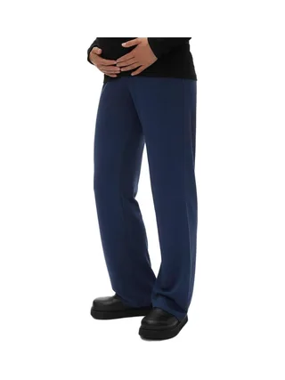 Pantalon de Grossesse Marine Femme Mamalicious Wide 1