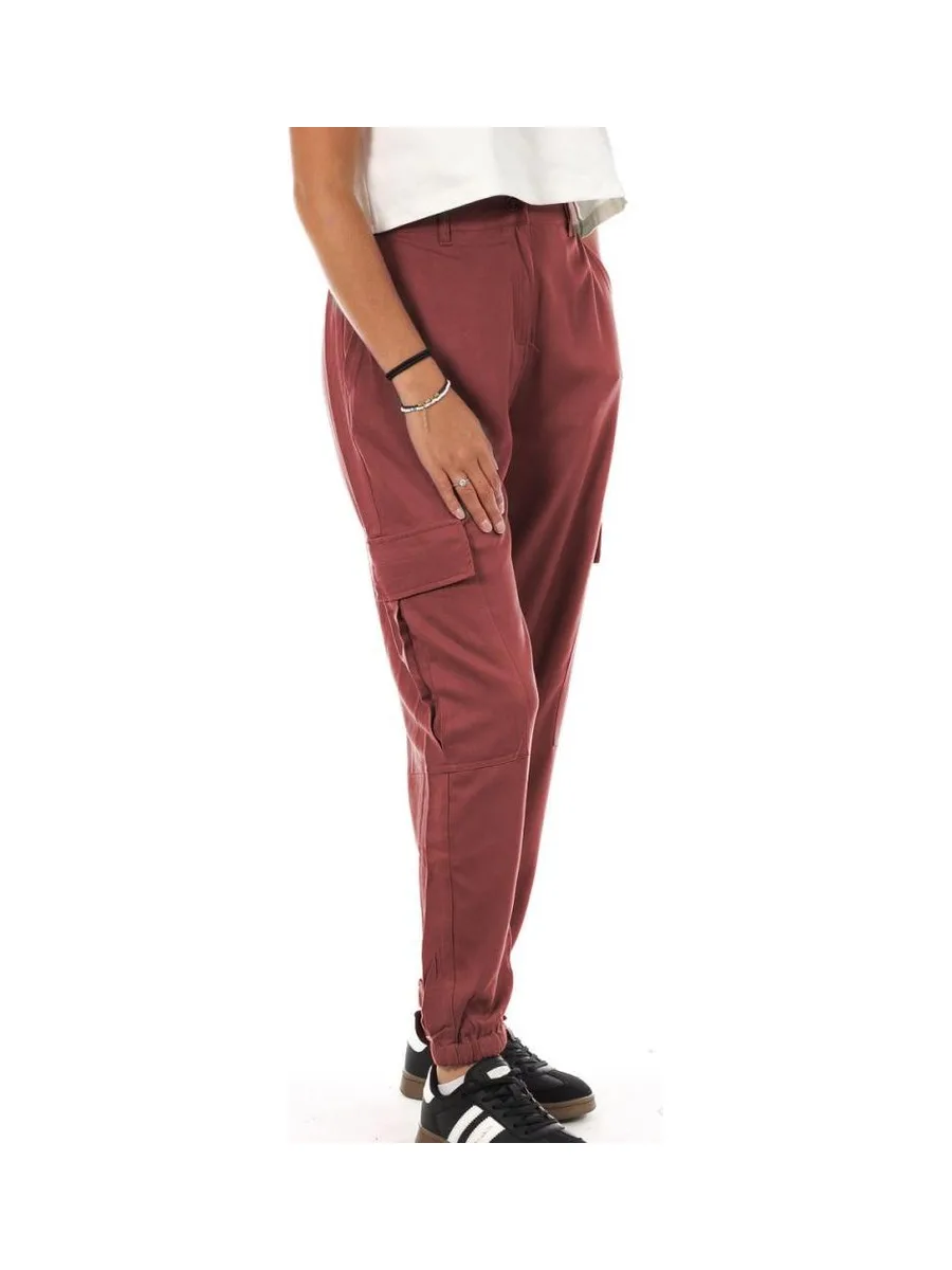 Pantalon Fluide Bordeaux Femme Lee Cooper Okarta 2