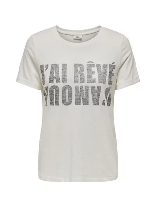 T-shirt Blanc Femme JDY Kitty 1