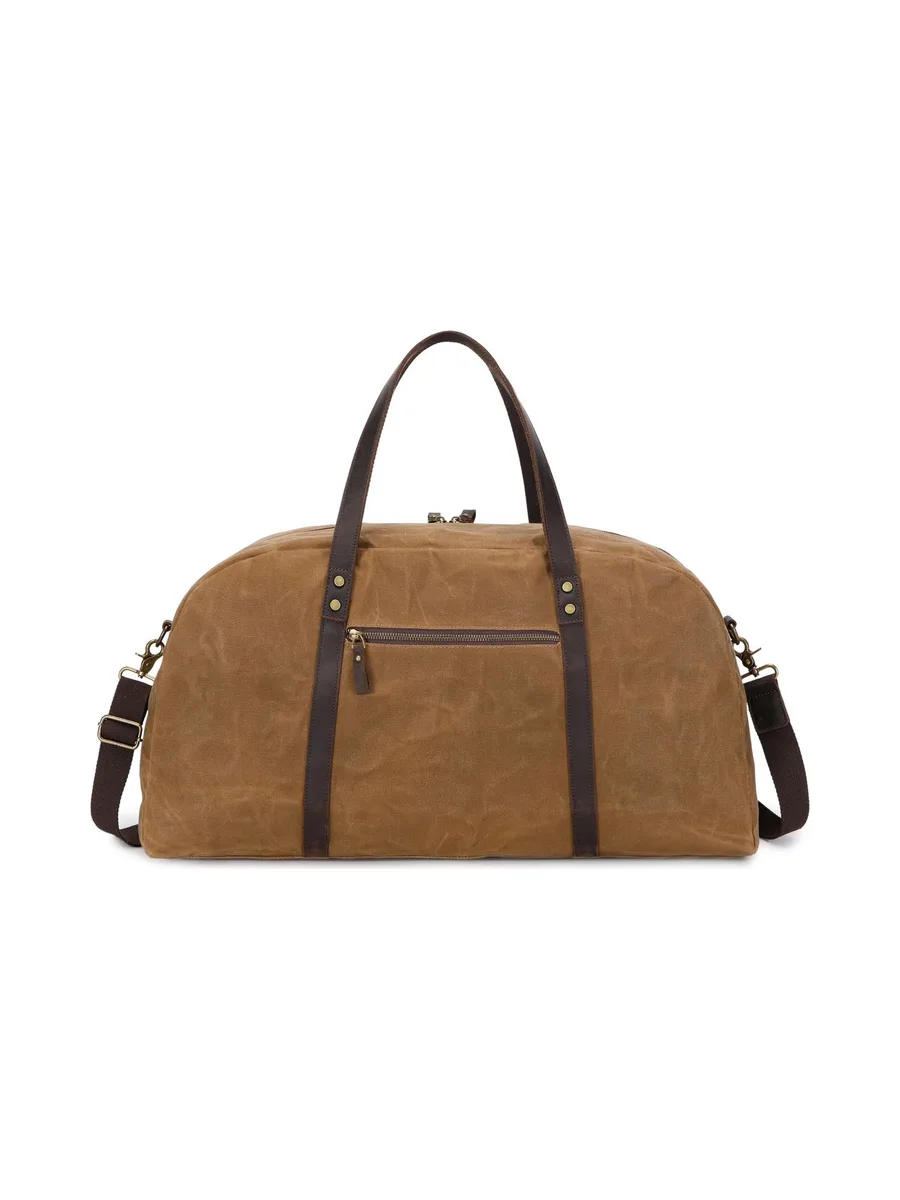 BOB - Sac de voyage en cuir véritable et toile enduite - Bleu 12