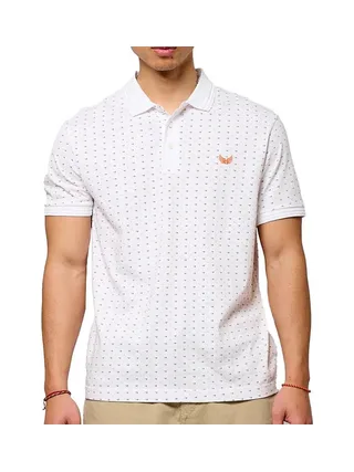 Polo Blanc/Orange Homme Kaporal BOSCIE 1
