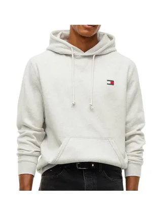 Sweat Gris Clair Homme Tommy Hilfiger Badge DM0DM 1