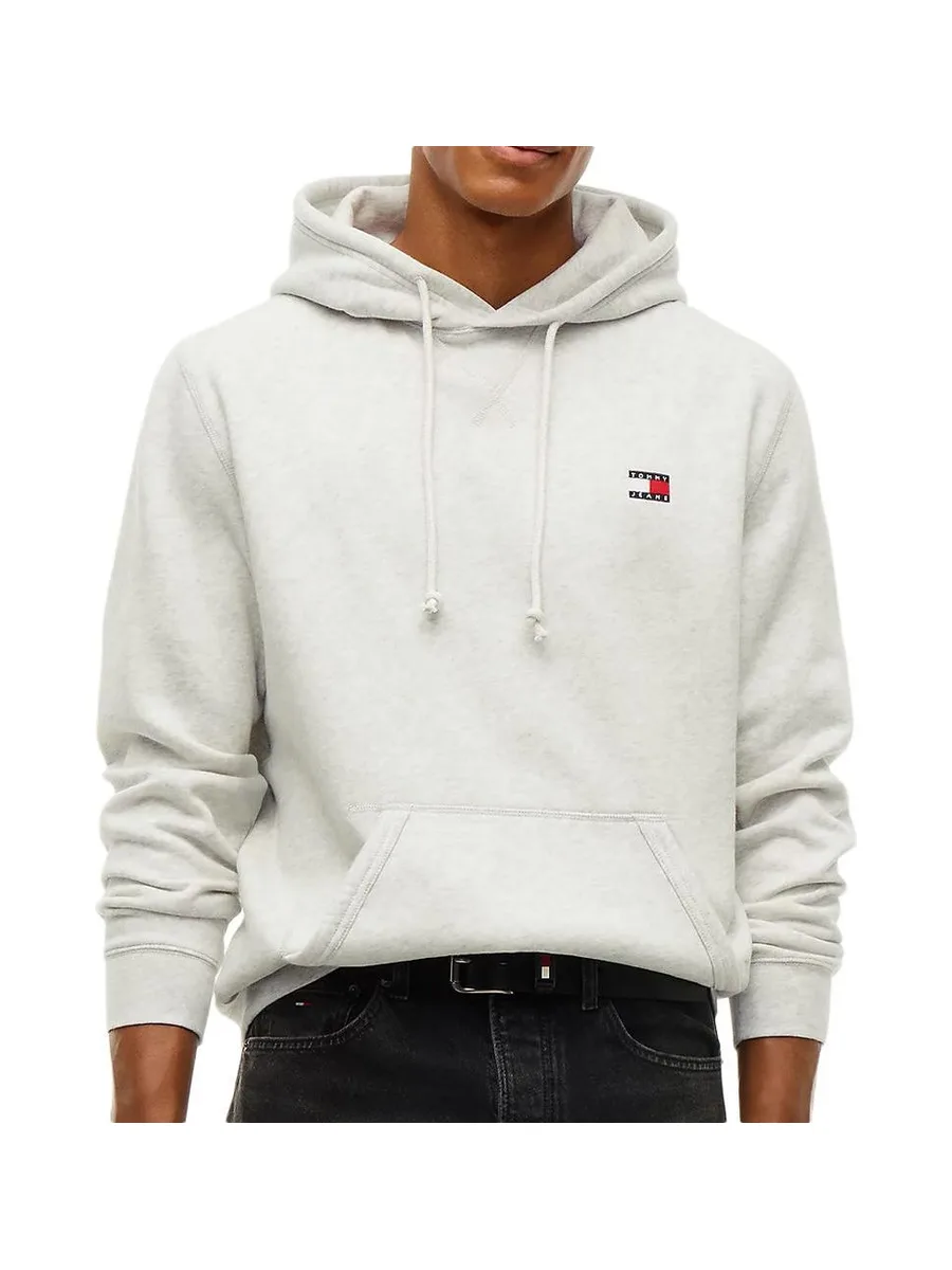 Sweat Gris Clair Homme Tommy Hilfiger Badge DM0DM 2