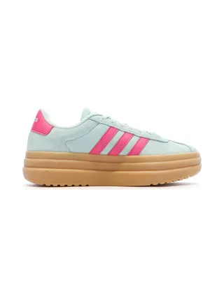 Baskets Vertes/Roses Fille Adidas Vl Court Bold 2