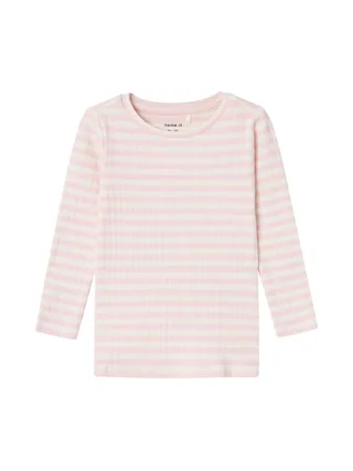 T-Shirt Manches Longues Rose/Blanc Fille Name it Fsuraja 2