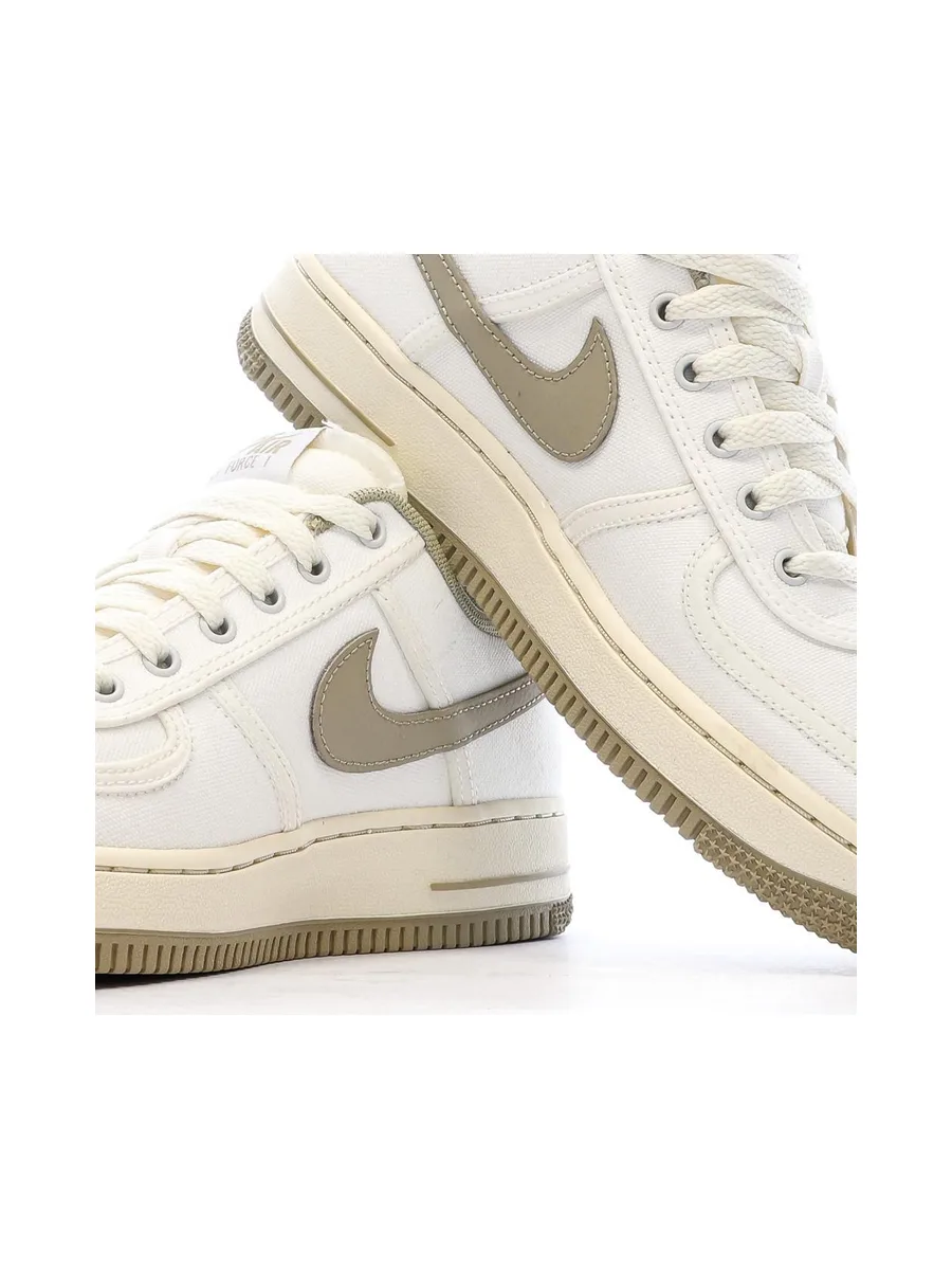 Air Force 1 '07 Blanc/Taupe Femme Nike 7