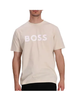 T-Shirt Beige Homme Hugo Boss Tiburt 354 1