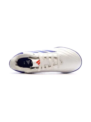 Chaussures de Futsal Blanches/Bleu Garçon Adidas Copa Pure 2 4
