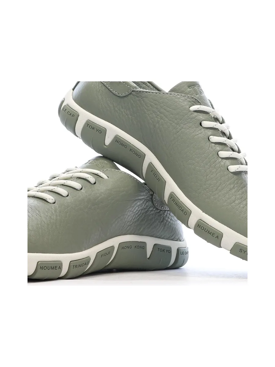 Baskets Verte Femme TBS Cruiser Python 8
