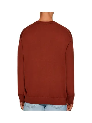 Sweat Rouge Homme Calvin Klein Jeans Eu Ls Cotton Relaxed 2