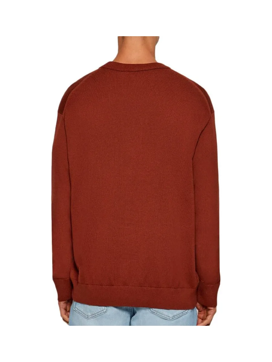Sweat Rouge Homme Calvin Klein Jeans Eu Ls Cotton Relaxed 3