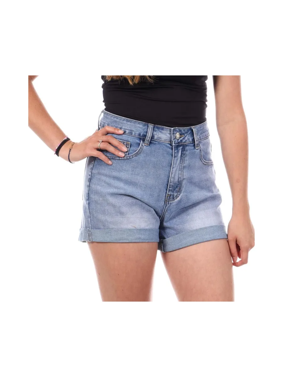 Short Bleu clair Femme Monday Premium LW526 1