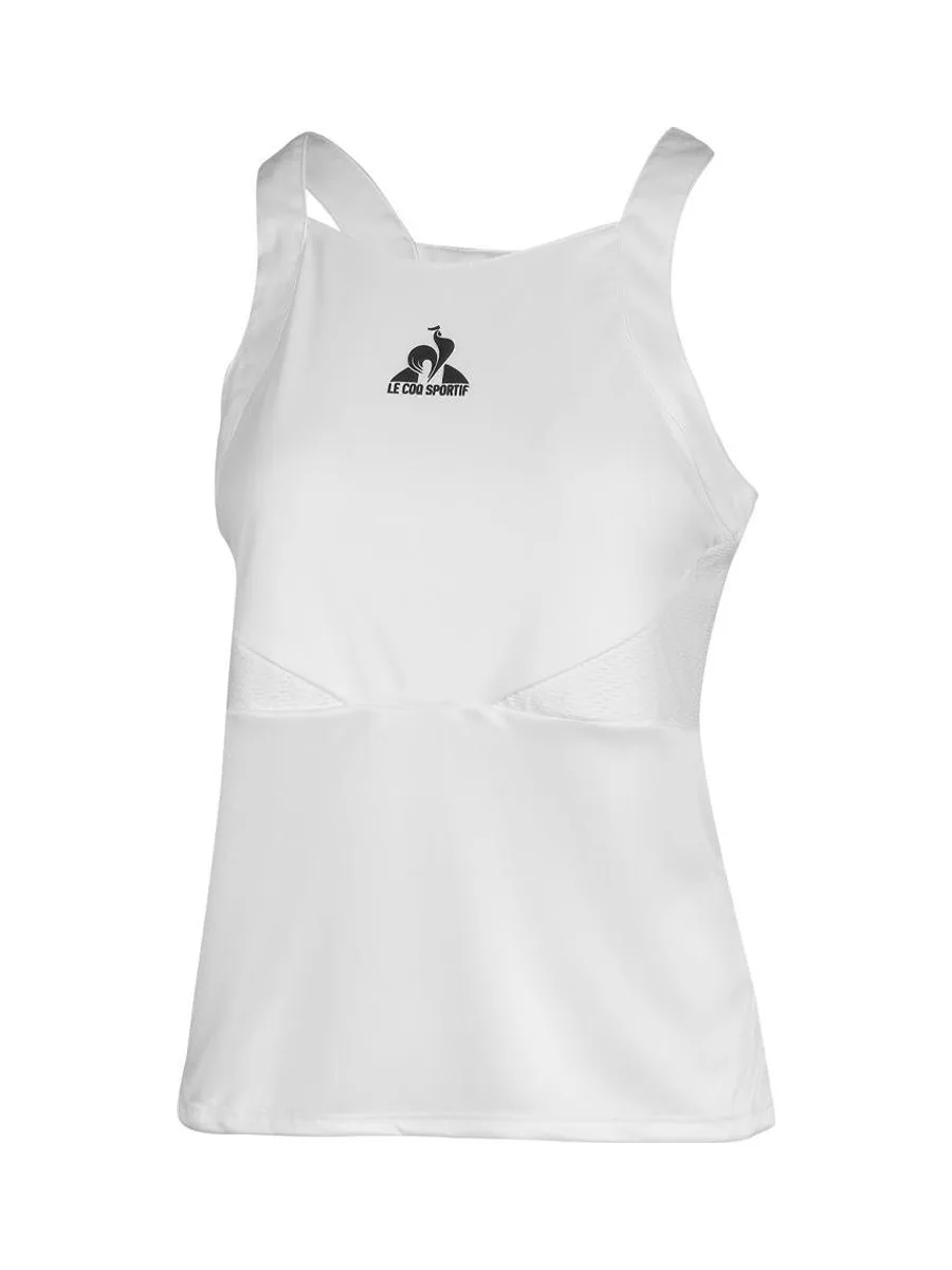 Top Blanc Femme Le Coq Sportif Tennis Pro 2