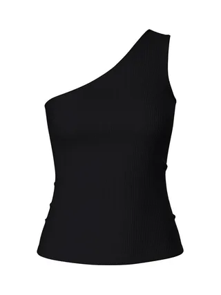 T-Shirt Noir Femme Pieces Cruka 2