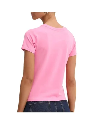 T-Shirt Rose Femme Converse Jersey 2