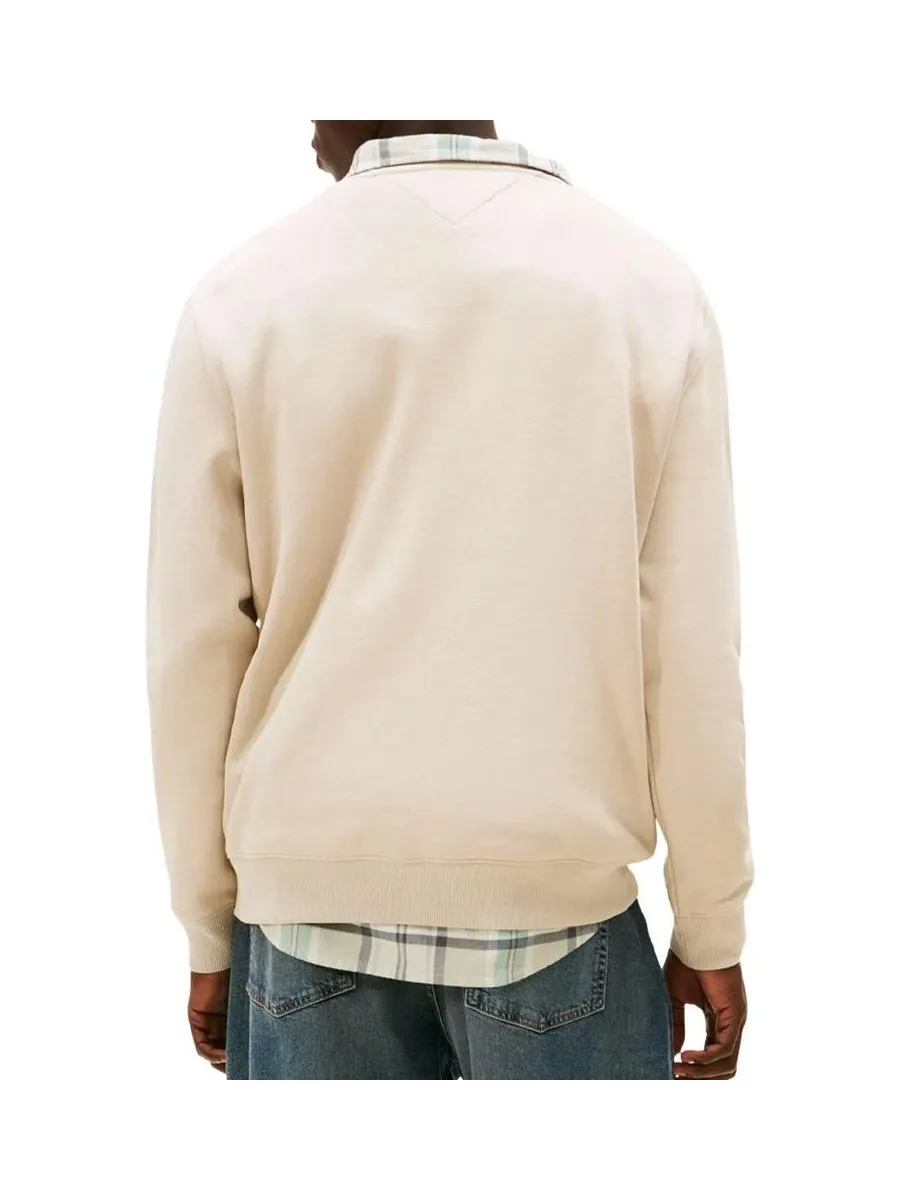 Sweat Beige Homme Tommy Hilfiger Reg Flag Crews 26 3