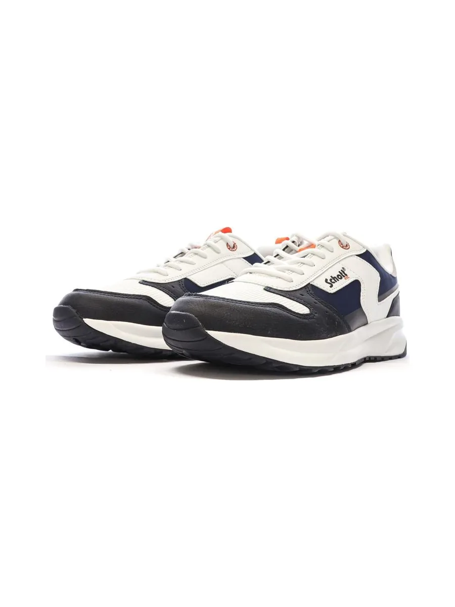 Baskets Blanches/Noires Homme Schott Maki 6