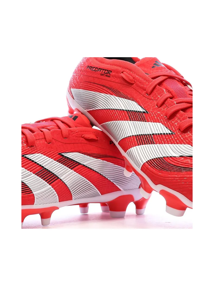 Chaussures de Foot Rouges Homme Adidas Predator Pro MG 8